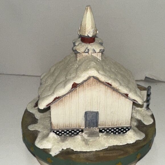 OUR AMERICAN Yankee Candle - WINTER CHURCH CANDLE TOPPER - Picture 6 of 10